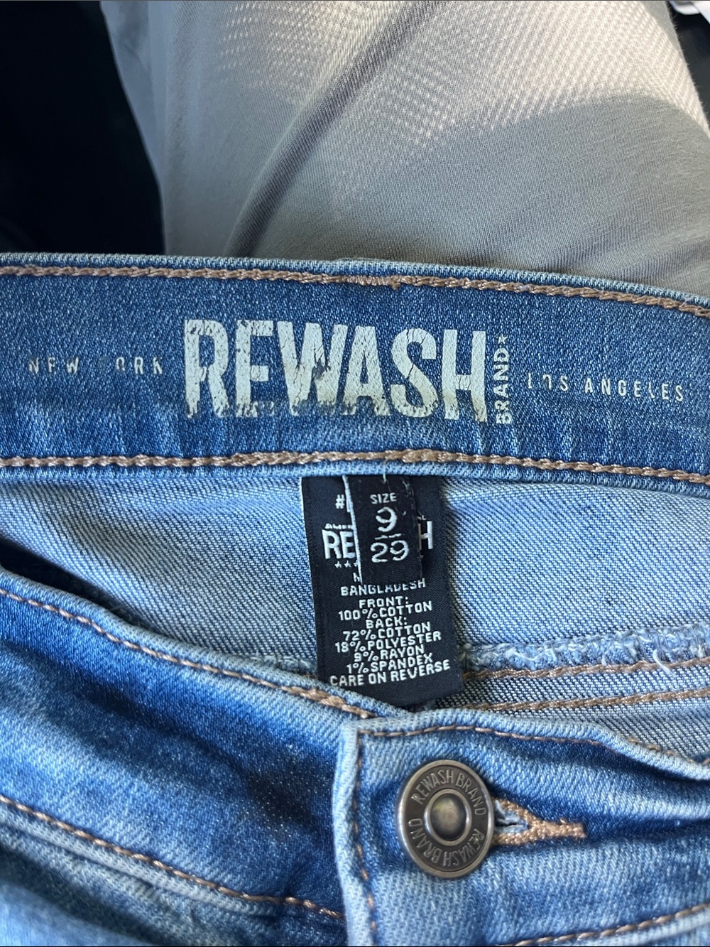 Rewash Cutoff Distressed Denim Jean Shorts Light Blue Size 29 - Picture 9 of 9